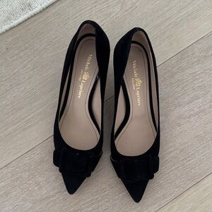 Michele Lopriore Black Suede Heels